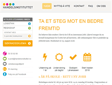 Tablet Screenshot of handelsinstituttet.no